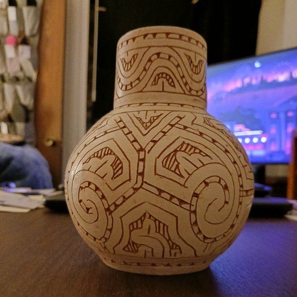 Handmade Portuguese Terracatta Vase Vass Home Decor - Picture 2 of 6